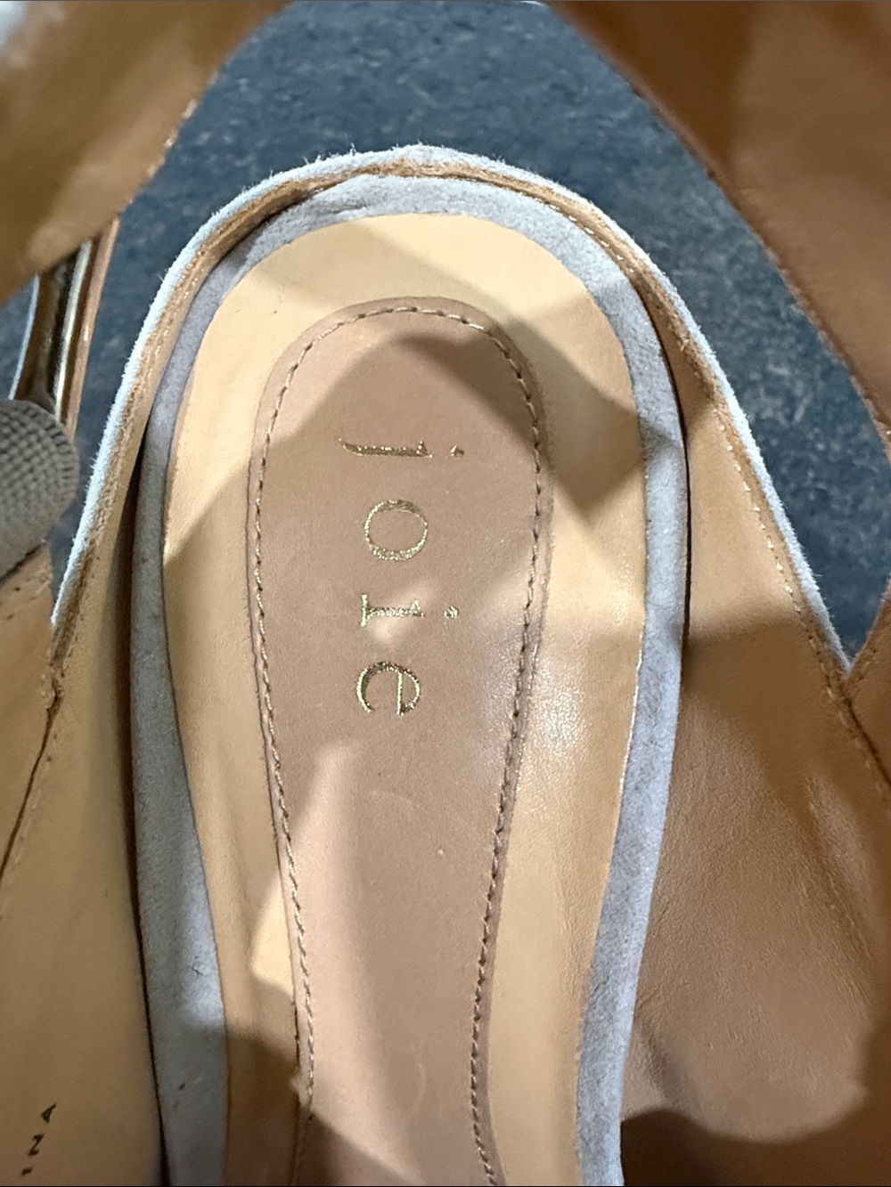 Joie Olesia Suede Block Heels Size 38 Dusty Rose - Picture 2 of 11